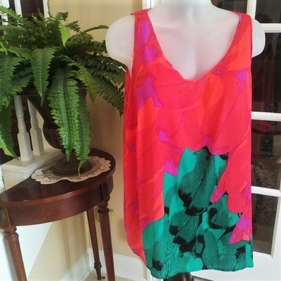Cato Tops - Bright Cato Sleeveless Blouse Like New 22W 24W
